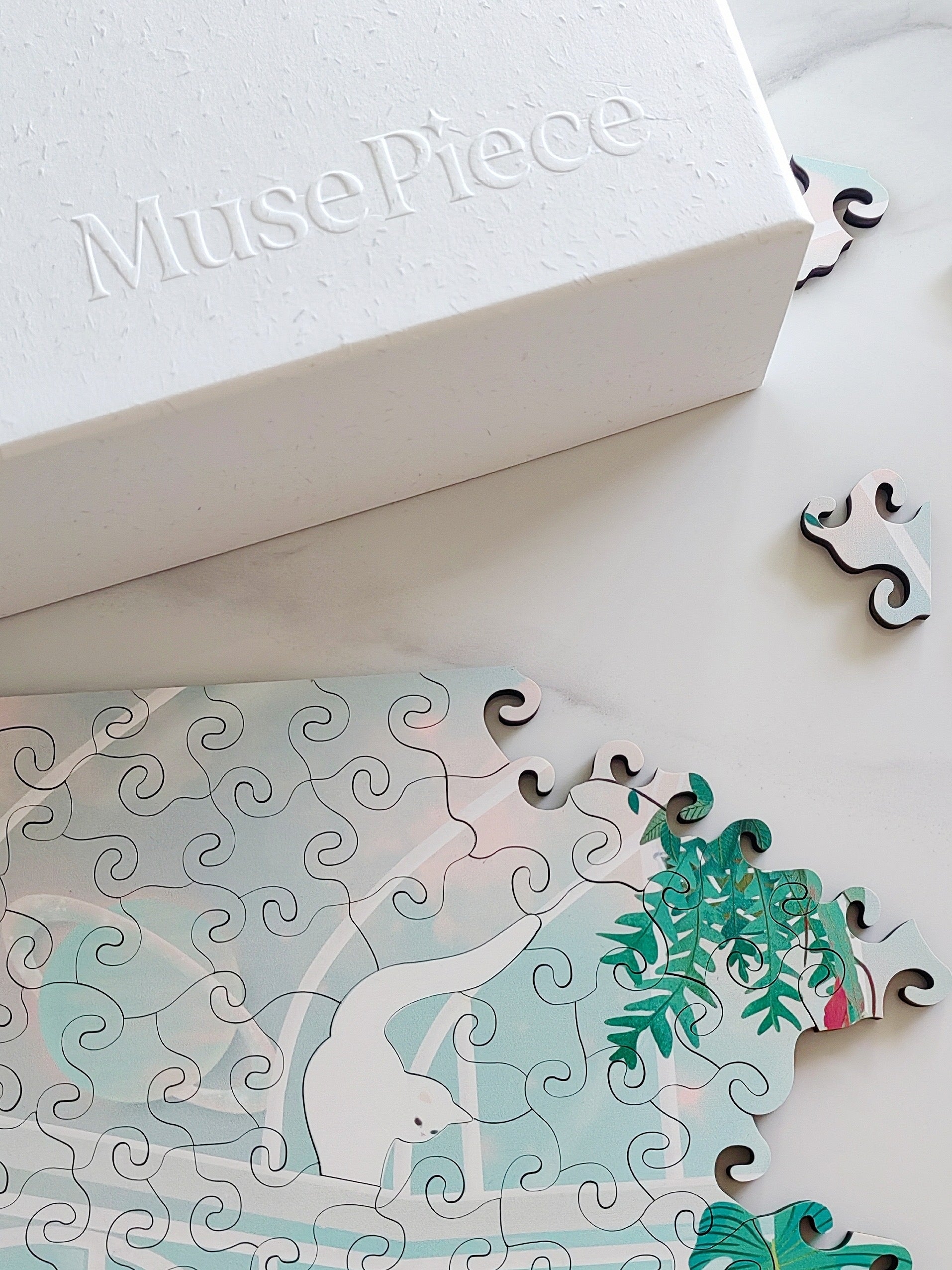 MusePiece Art Therapy Puzzle Gift Set – Wooden Jigsaw for Relaxation